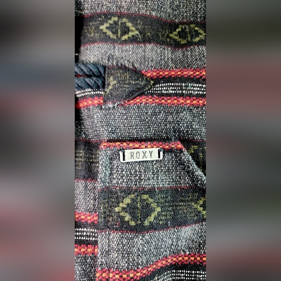 Roxy faux fur sweater style hooded surf duffle jacket/ coat - Picture 10 of 13